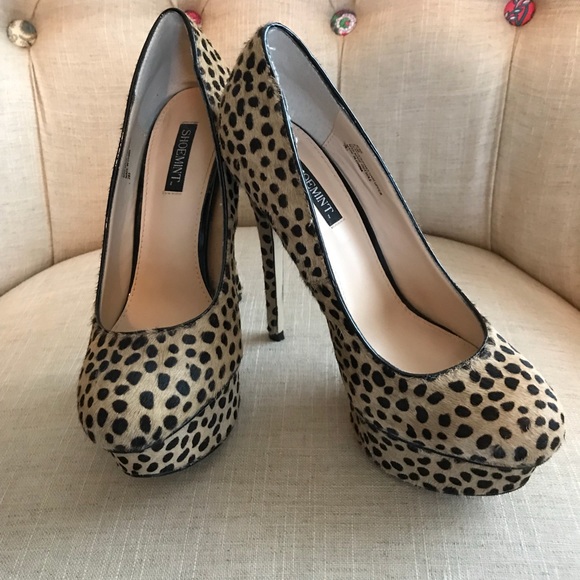 dalmatian print heels